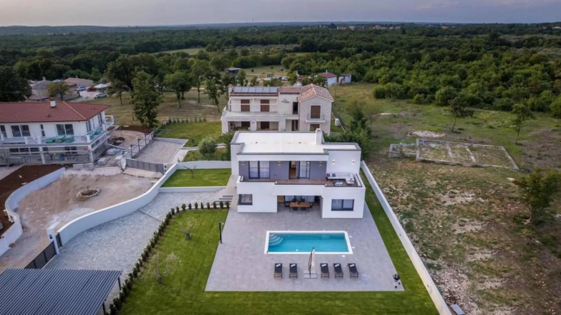 Villa Ana Skicini For 10 People With Private Pool And Sea View Near Novigrad Jursici