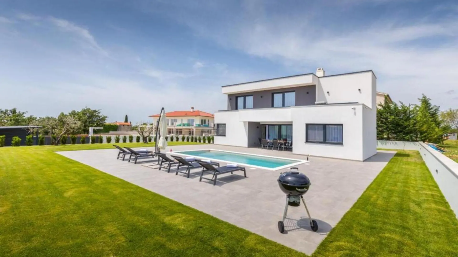 Villa Ana Skicini For 10 People With Private Pool And Sea View Near Novigrad Jursici